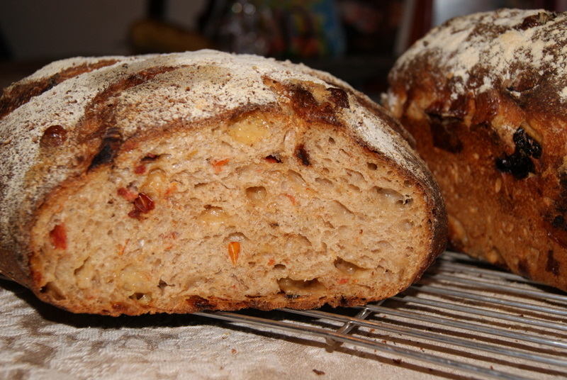 Sourdough cheese sun dried tomato rosemary bread The Fresh Loaf